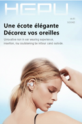 Écouteurs HEPU – Affiche lifestyle française